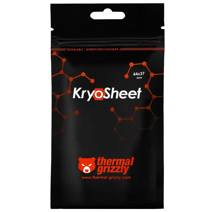 A large main feature product image of Thermal Grizzly Kryosheet - 44x37mm Performance Graphene Thermal Pad
