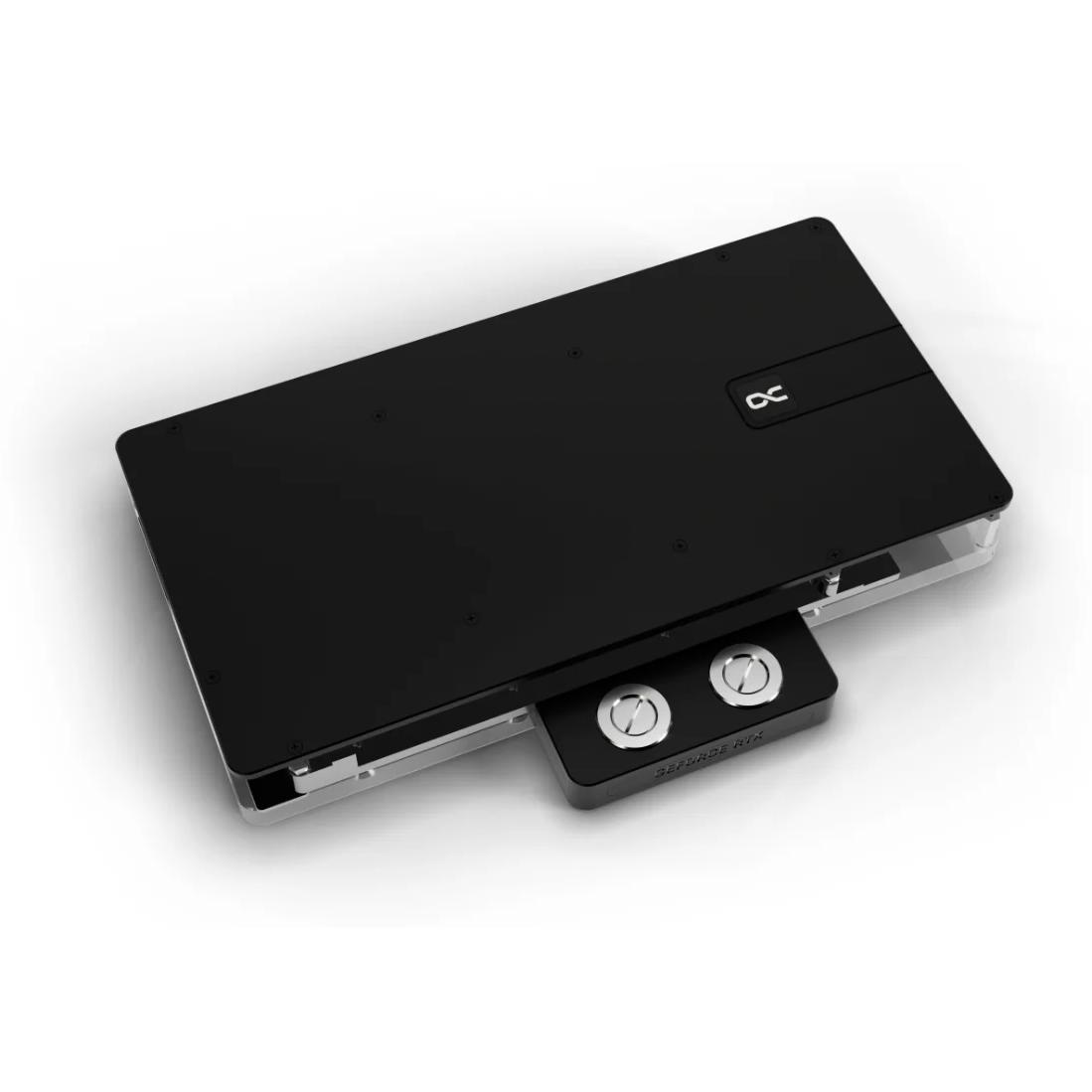 A large main feature product image of Alphacool Core GeForce RTX 5090 Solid/AMP GPU Water Block