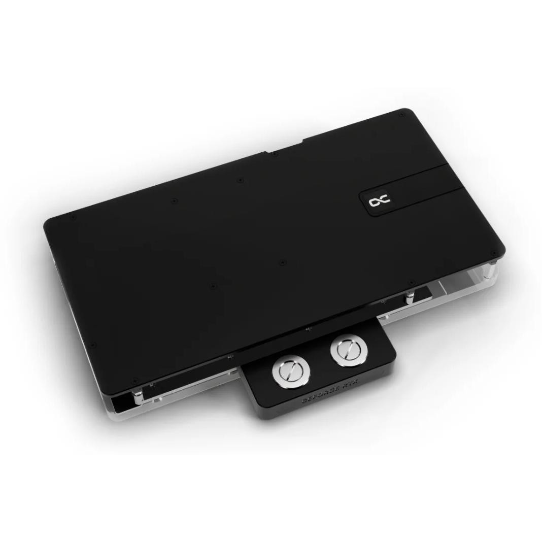 A large main feature product image of Alphacool Core GeForce RTX 5080 Solid/AMP GPU Water Block