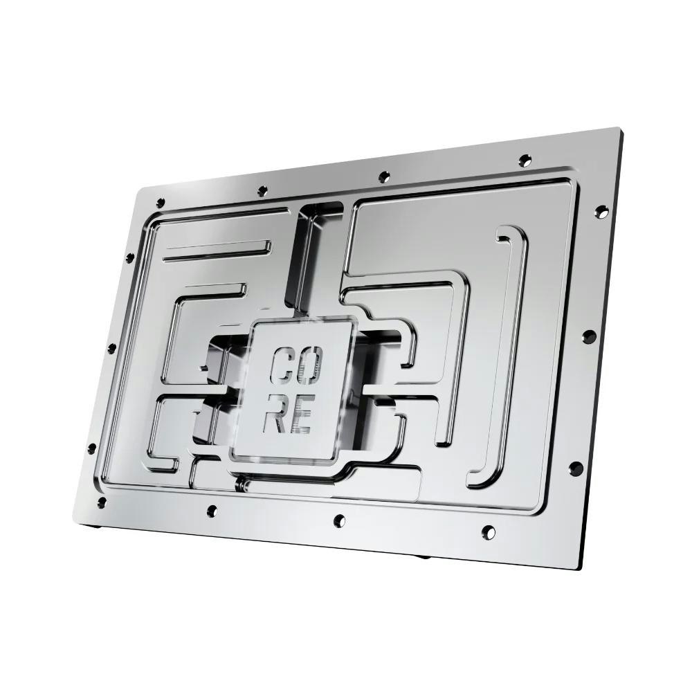 A large main feature product image of Alphacool Core GeForce RTX 5080 Solid/AMP GPU Water Block