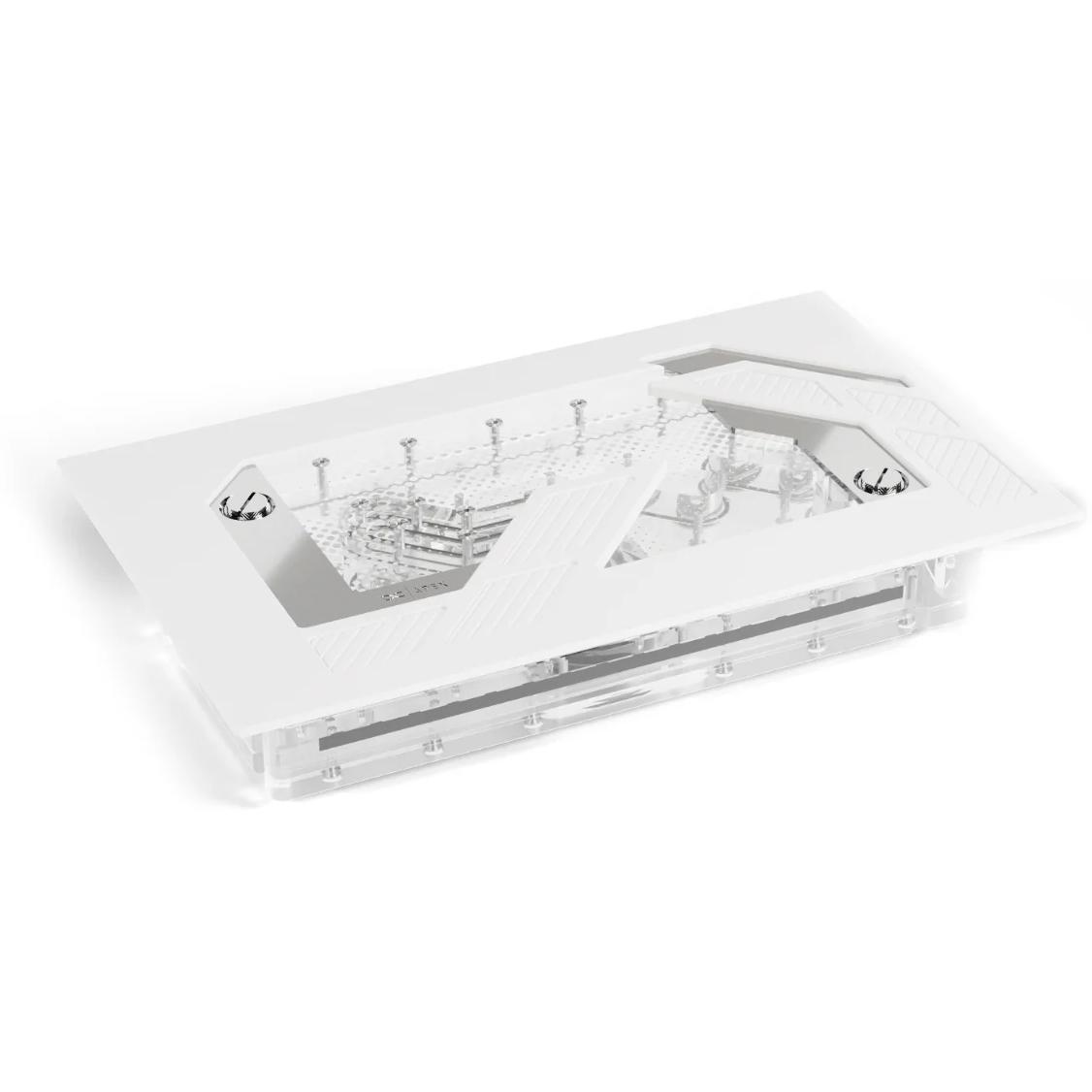 A large main feature product image of Alphacool Apex Distro Plate w/ Pump for Dark Base Pro 901 (White)