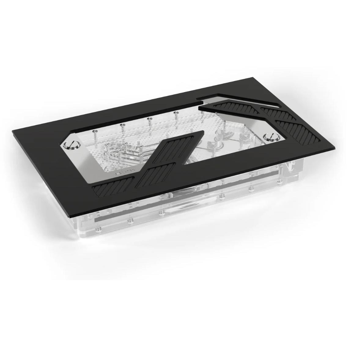 A large main feature product image of Alphacool Apex Distro Plate w/ Pump for Dark Base Pro 901 (Black)