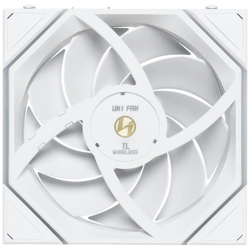 A large main feature product image of Lian LI UNI FAN TL120 Wireless - 120mm Modular LCP Fan (White)