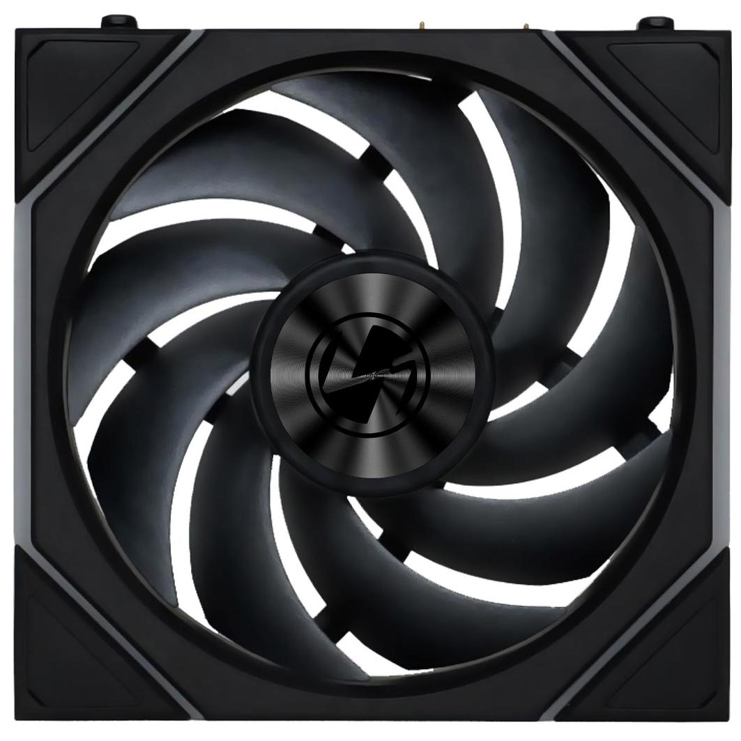 A large main feature product image of Lian LI UNI FAN TL120 Wireless - 120mm Modular LCP Fan 3-Pack w/ Controller (Black)