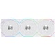 A small tile product image of Lian LI UNI FAN TL120 Wireless - 120mm Modular LCP Fan 3-Pack w/ Controller (White)