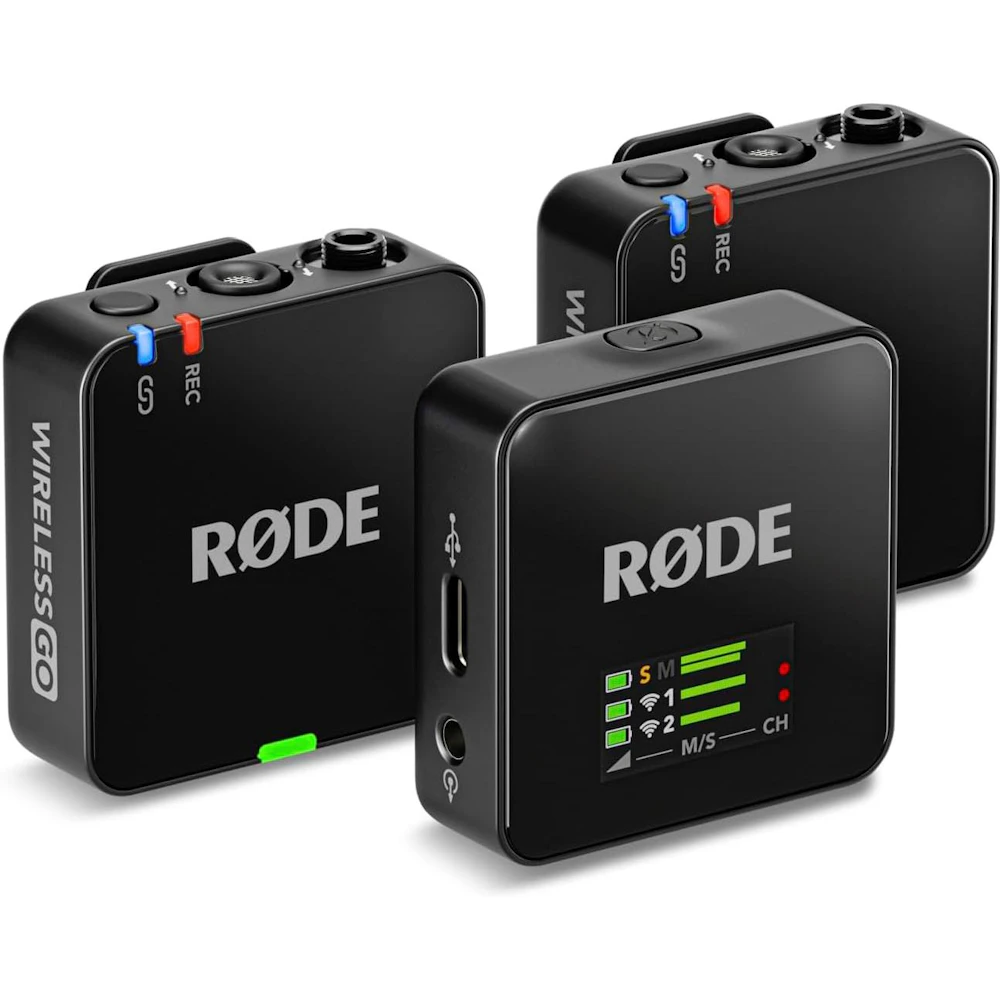 RODE Wireless GO (Gen 3) - Compact Wireless Microphone System (Black)