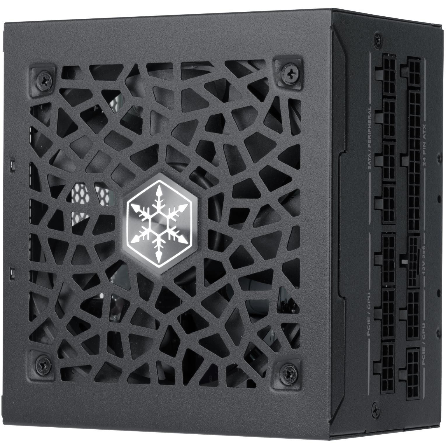 A large main feature product image of Silverstone HELA R 750W Platinum PCIe 5.0 ATX Modular PSU