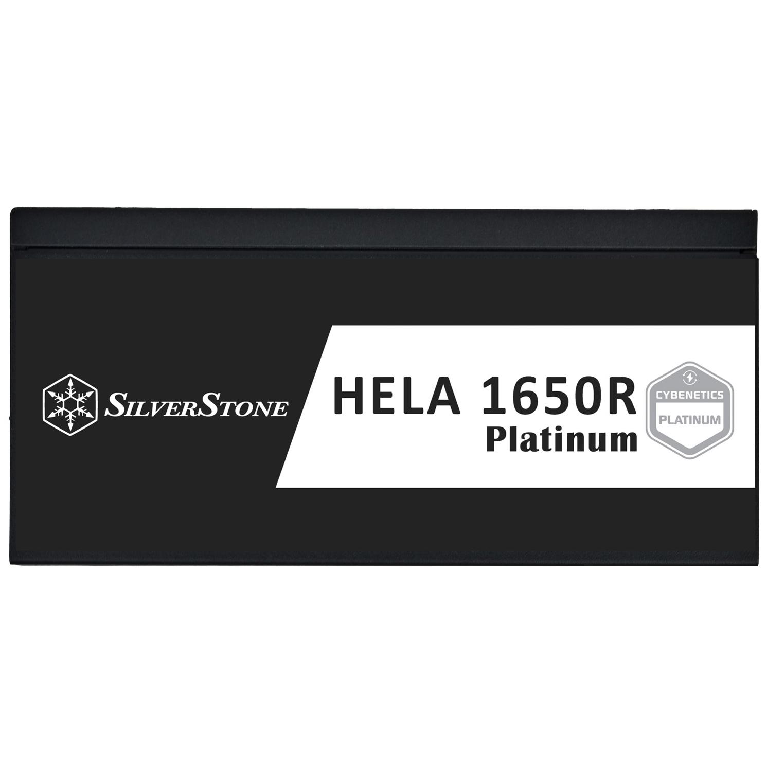 A large main feature product image of Silverstone HELA R 1650W Platinum PCIe 5.0 ATX Modular PSU