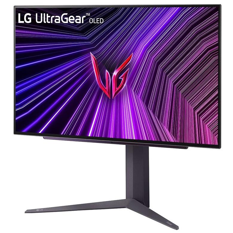 A large main feature product image of LG UltraGear OLED 27GS93QE-B - 27" 1440p 240Hz 0.03ms Gaming Monitor