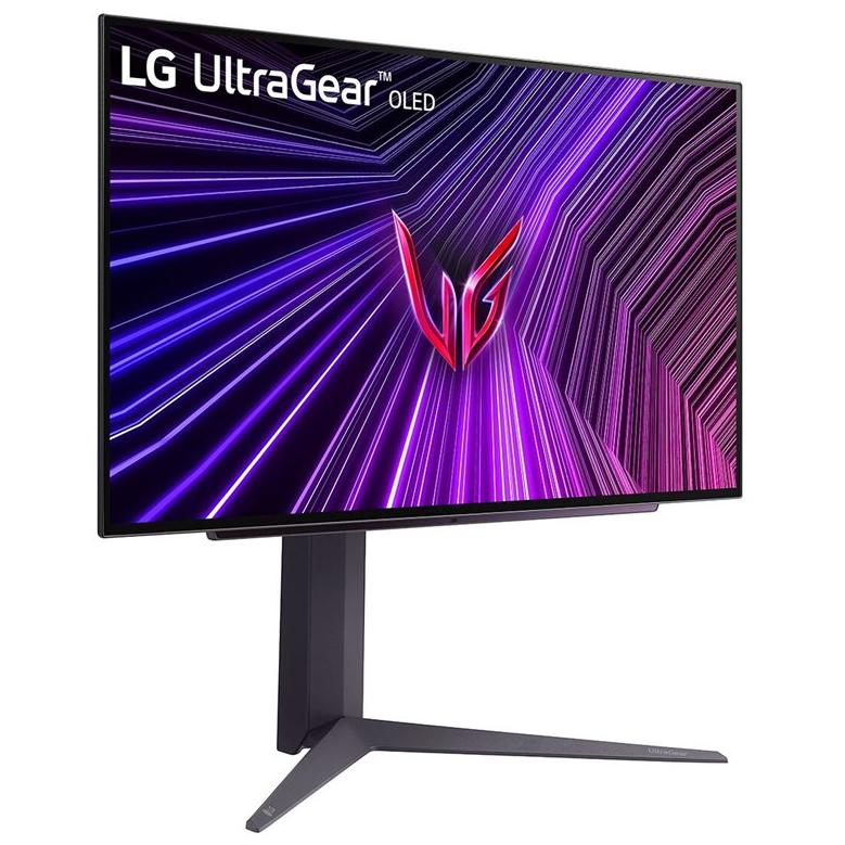 A large main feature product image of LG UltraGear OLED 27GS93QE-B - 27" 1440p 240Hz 0.03ms Gaming Monitor