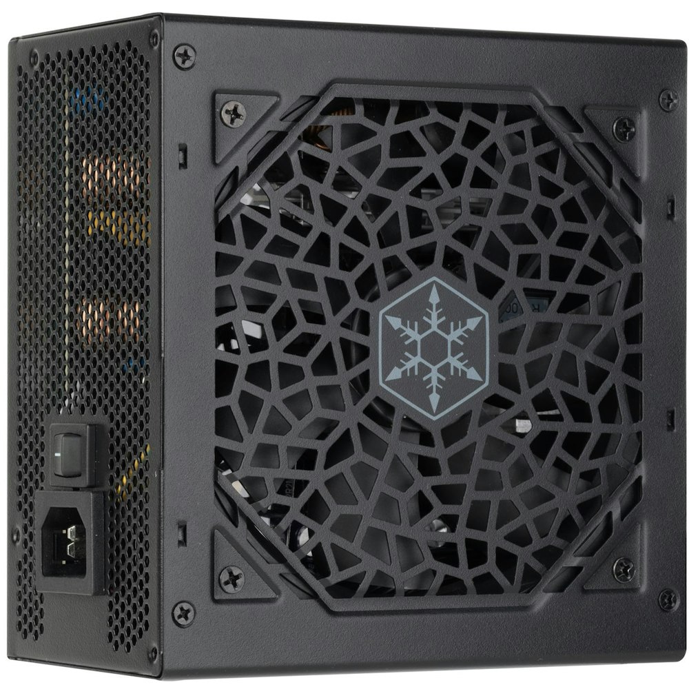 A large main feature product image of SilverStone Attis 750W Bronze ATX PSU