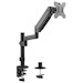 A product image of Brateck Single Monitor Pole-Mounted Gas Spring Monitor Arm  Fits Most 17"-32"