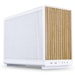 A product image of Lian Li DAN-A3 Wooden 26L Compact mATX Case (White)