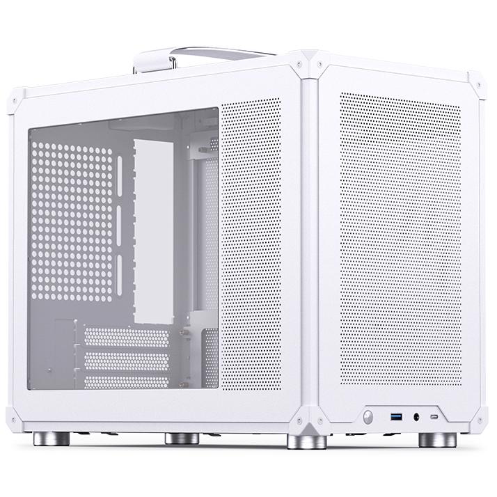 A large main feature product image of Jonsbo C6 Max SFF 20L mATX Case (White)