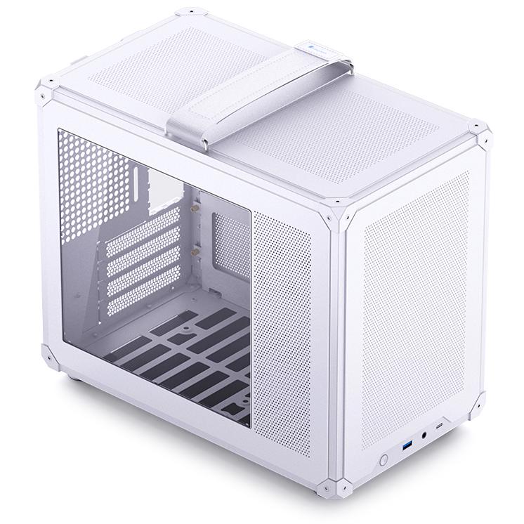 A large main feature product image of Jonsbo C6 Max SFF 20L mATX Case (White)