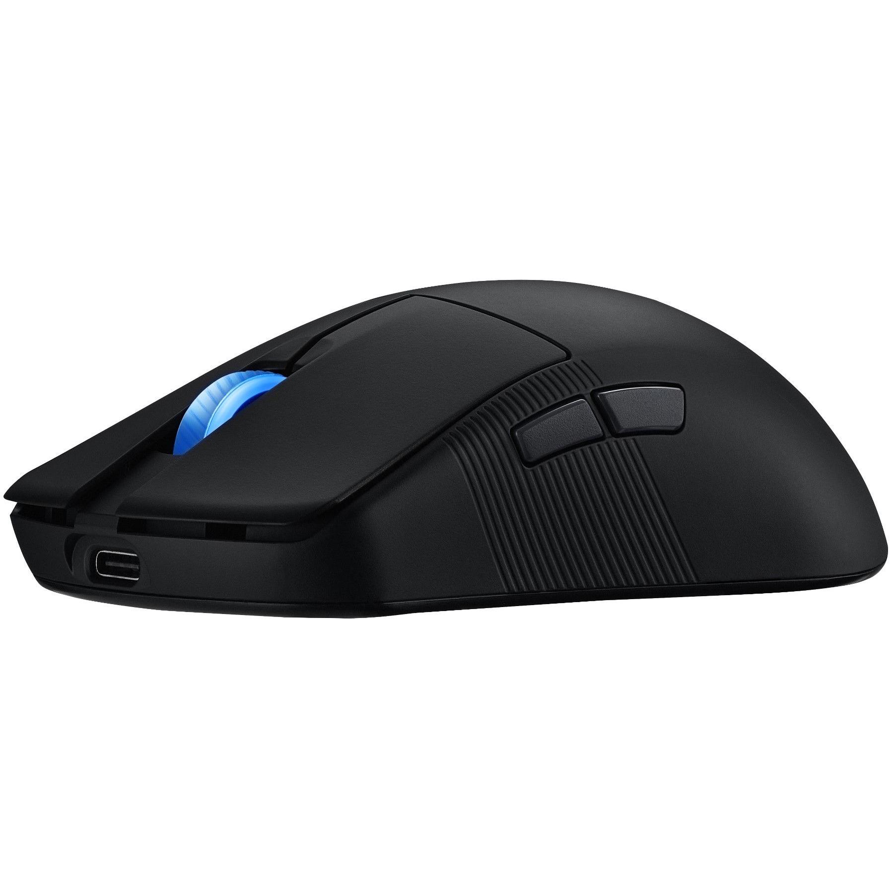 A large main feature product image of ASUS ROG Harpe Ace Mini Wireless Gaming Mouse - Black