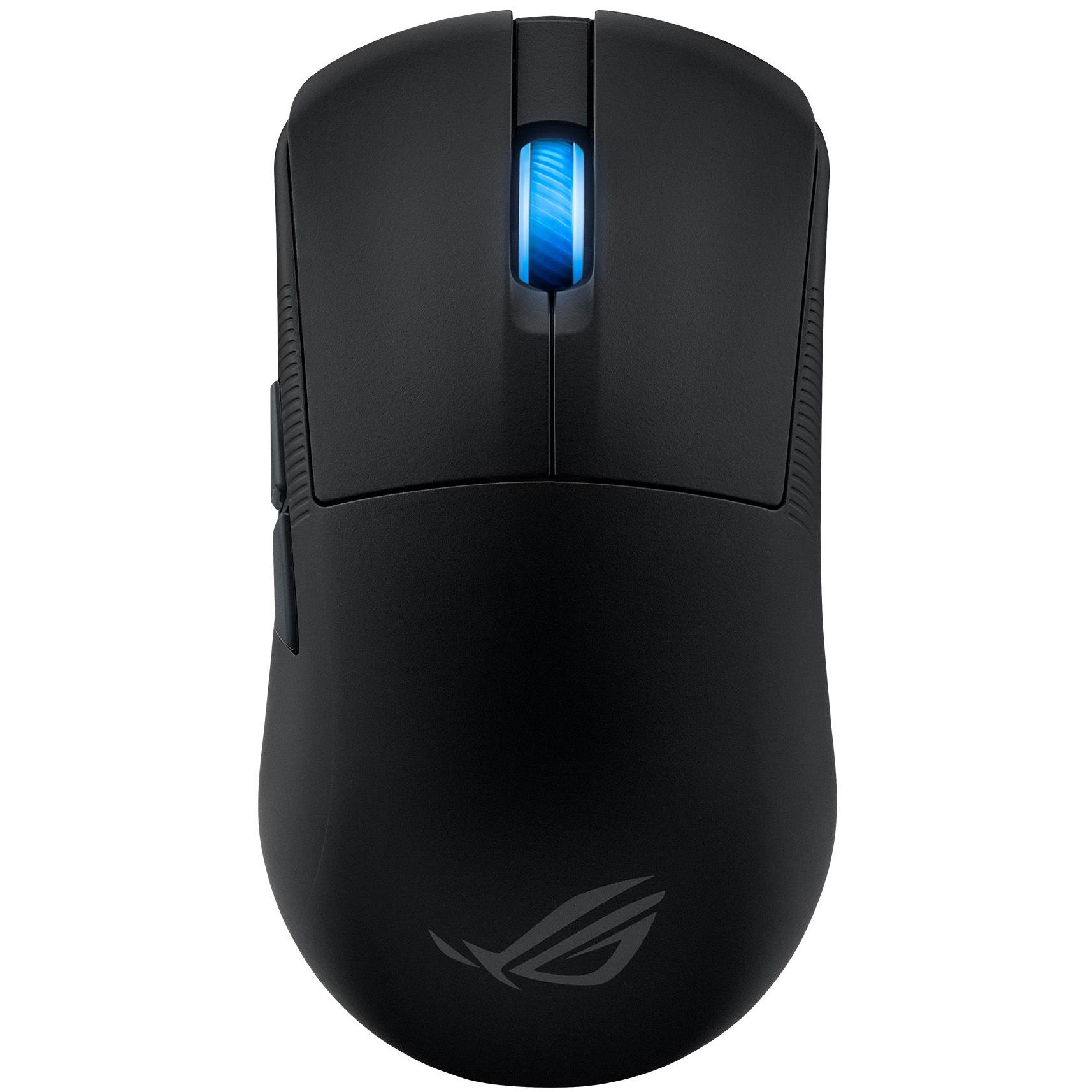 A large main feature product image of ASUS ROG Harpe Ace Mini Wireless Gaming Mouse - Black