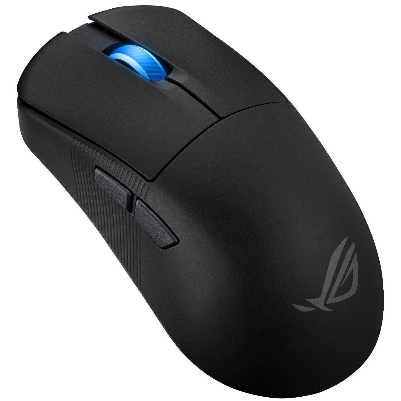 A large main feature product image of ASUS ROG Harpe Ace Mini Wireless Gaming Mouse - Black