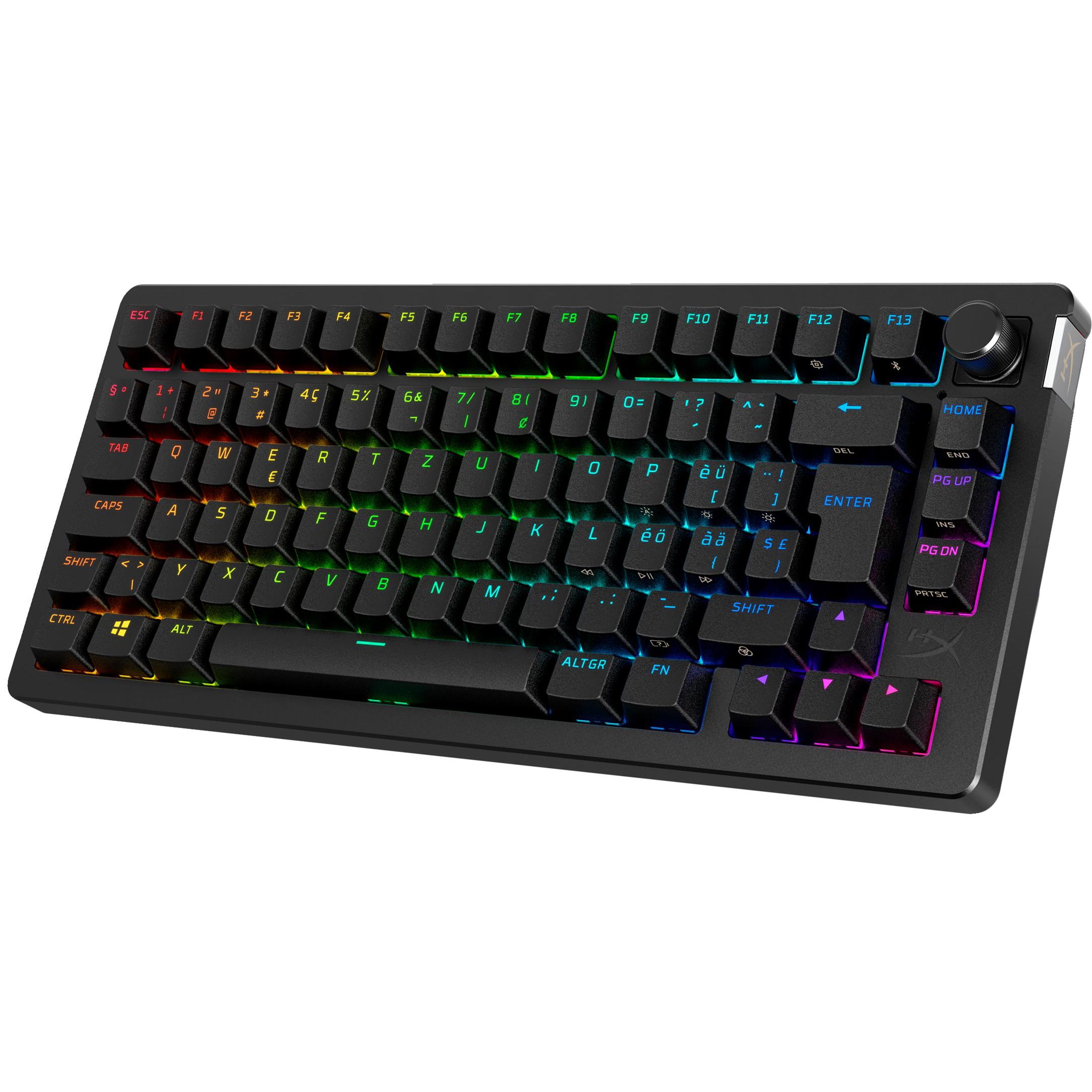 A large main feature product image of HyperX Alloy Rise 75 -Compact Wireless Mechanical Gaming Keyboard (HyperX Linear Switch)