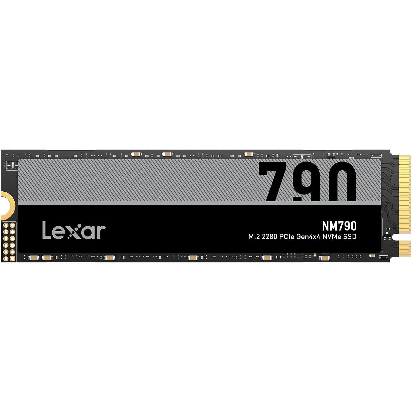 A large main feature product image of Lexar NM790 PCIe Gen4 NVMe M.2 SSD - 1TB