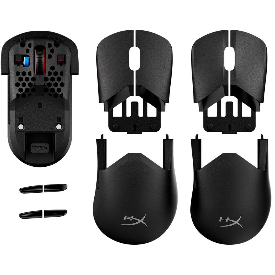 A large main feature product image of HyperX Pulsefire Saga Pro Wireless Gaming Mouse