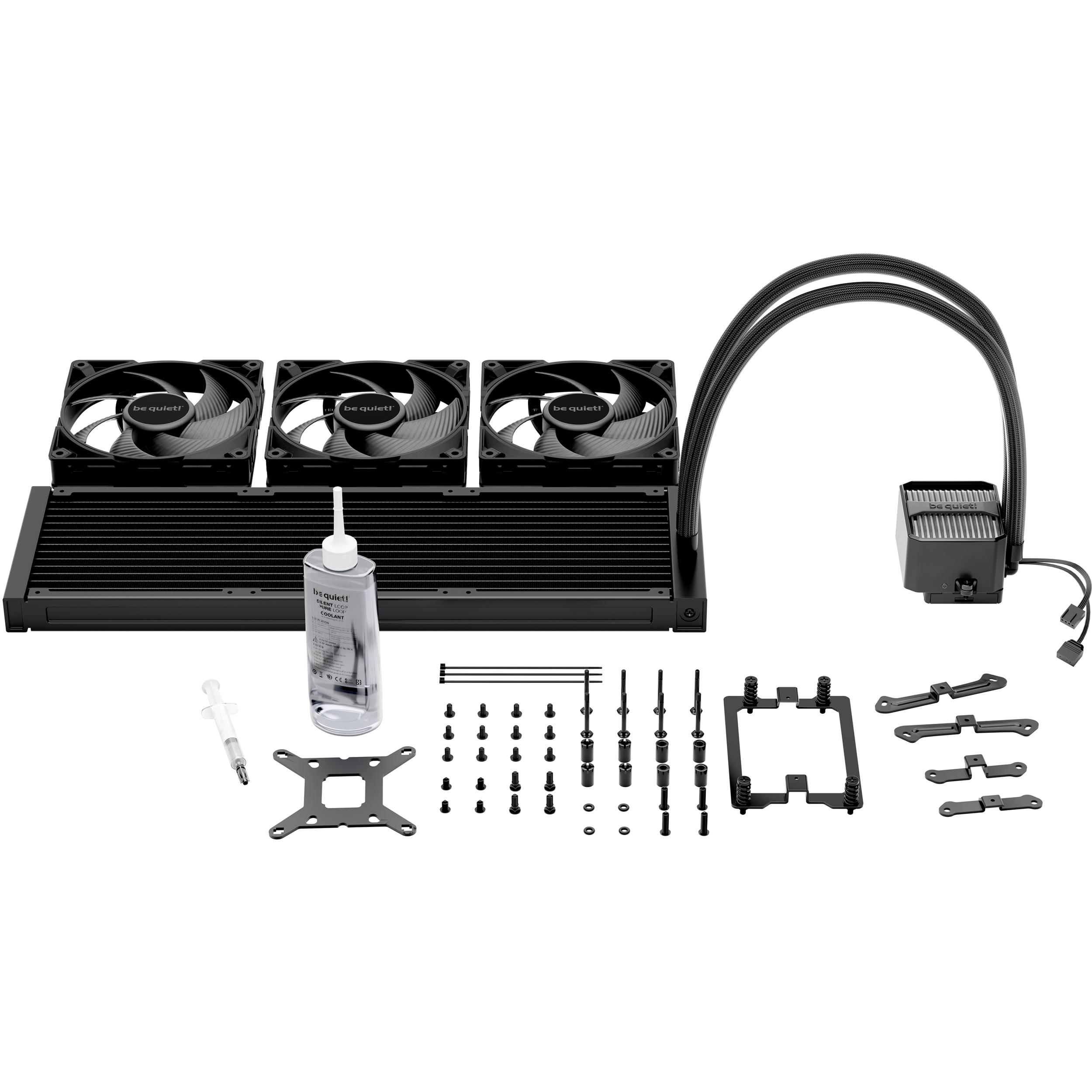 A large main feature product image of be quiet! SILENT LOOP 3 420mm ARGB AIO Liquid CPU Cooler