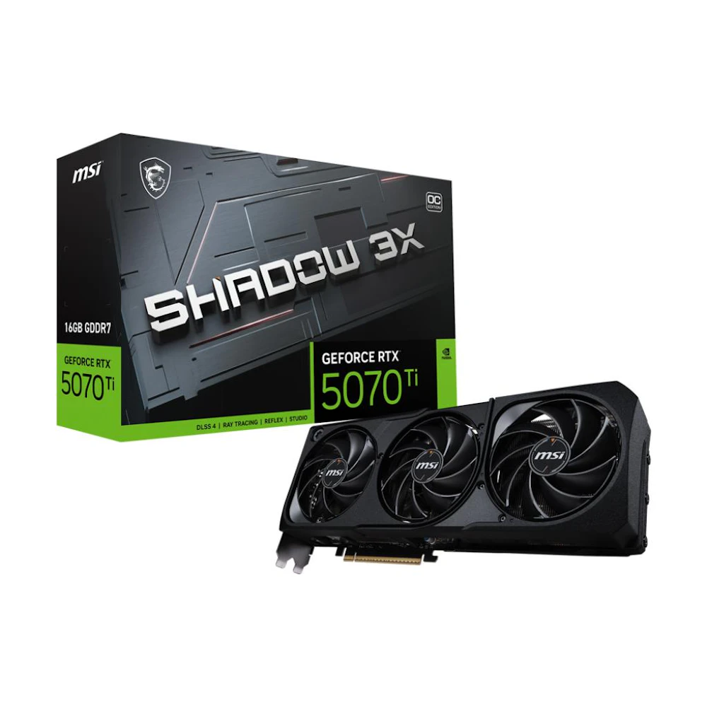MSI GeForce RTX 5070 Ti 16GB GDDR7 SHADOW 3X OC