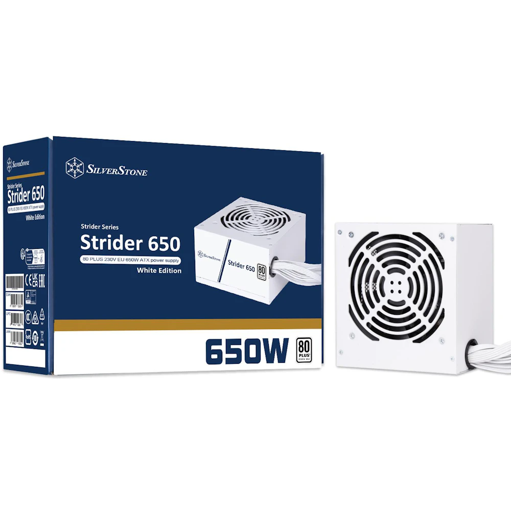SilverStone Strider 650W 80PLUS ATX PSU (White)