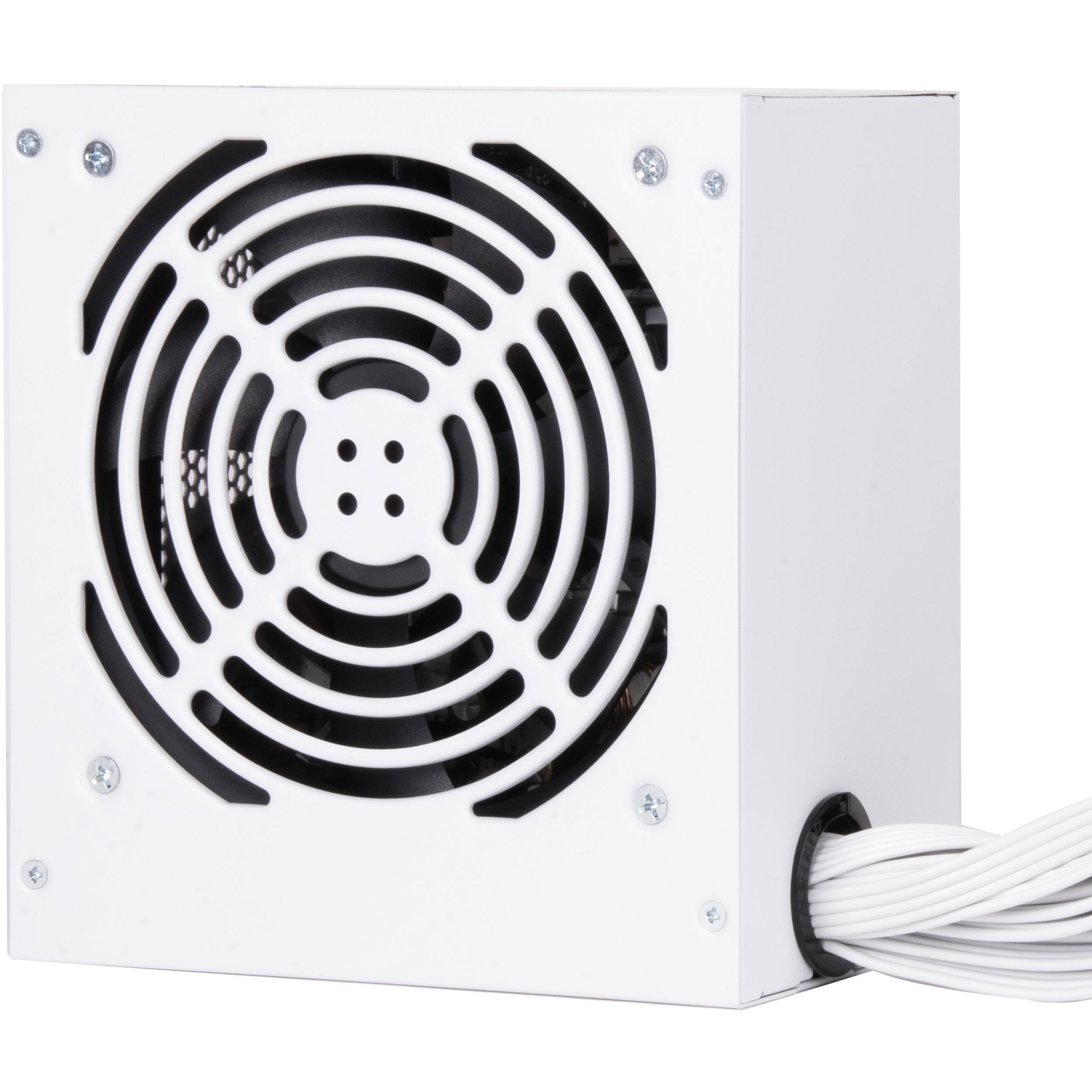 A large main feature product image of SilverStone Strider 650W 80PLUS ATX PSU (White)