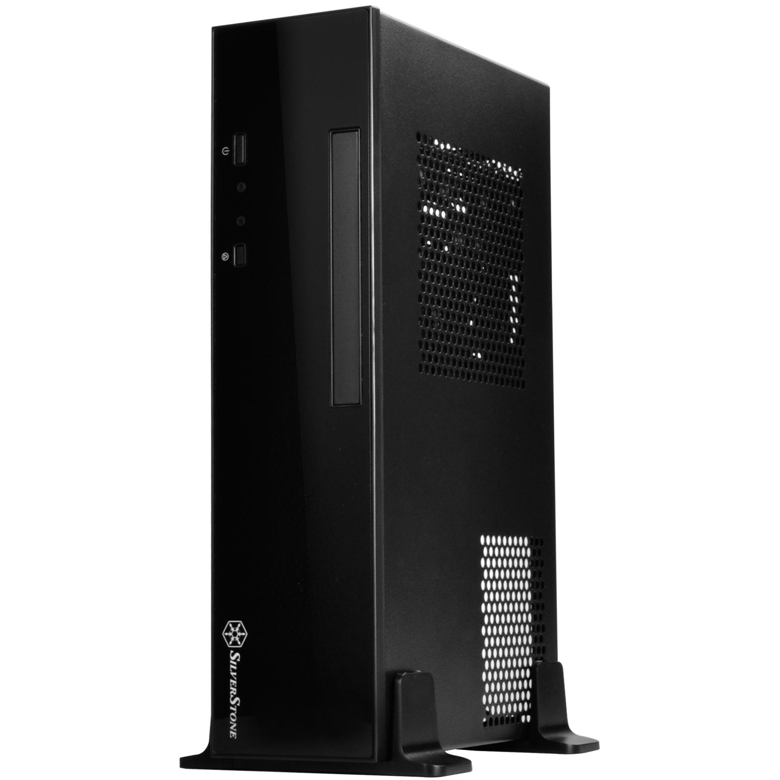A large main feature product image of SilverStone ML09 SFF 7L Mini-ITX Case