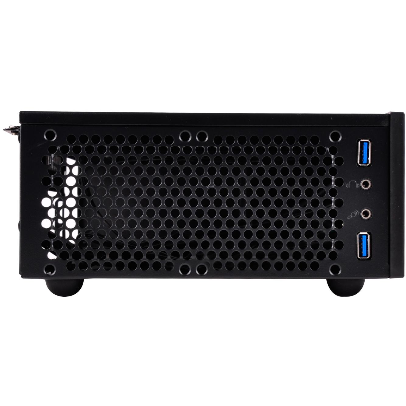 A large main feature product image of SilverStone ML09 SFF 7L Mini-ITX Case