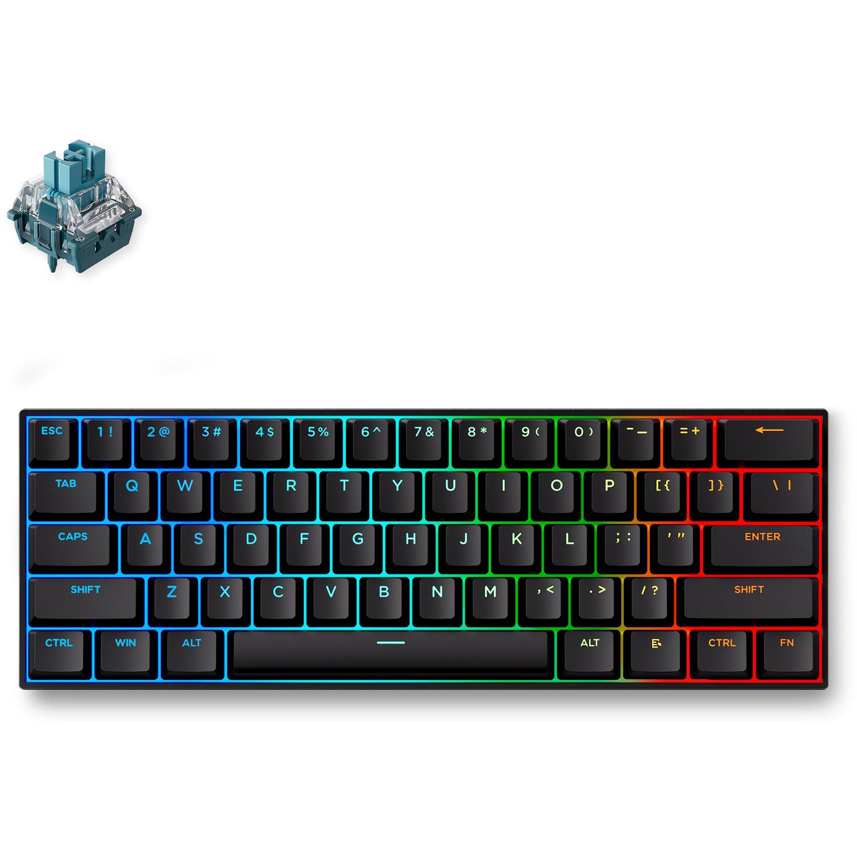 A large main feature product image of MCHOSE ACE 60 Pro HE Magnetic 8K Wired Gaming Keyboard - Black (Uranus Magnetic Switch Standard)