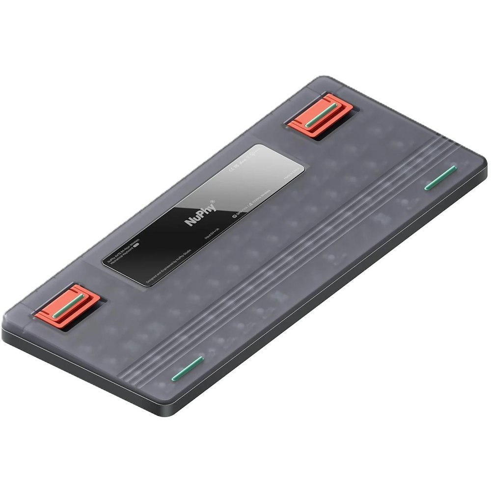 A large main feature product image of Nuphy Air75 v2 QMK/VIA Wireless Mechanical Keyboard Grey (Cowberry Switch)