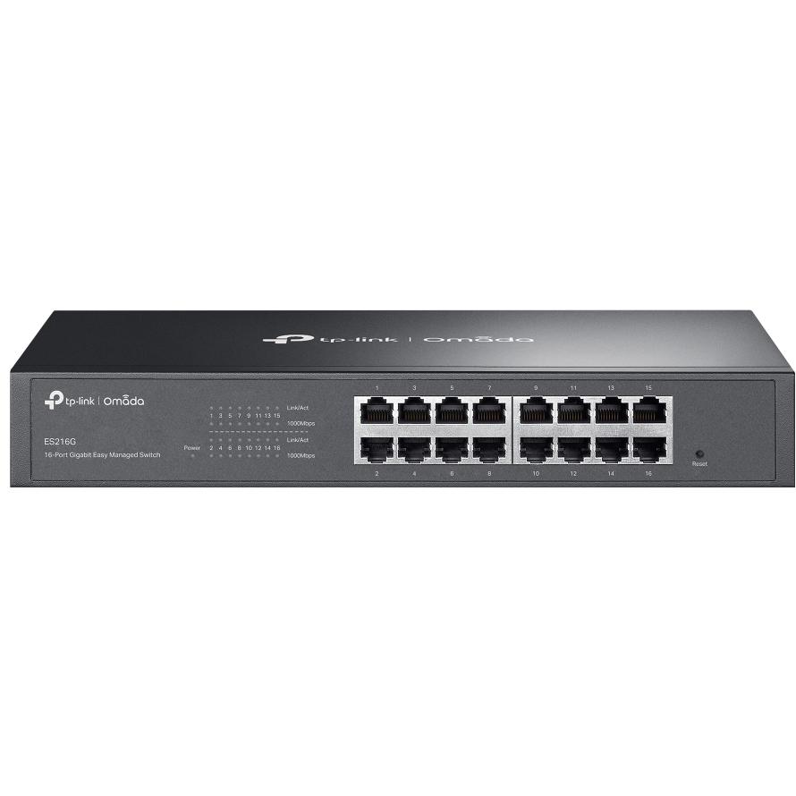 A large main feature product image of TP-Link ES216G - Omada 16-Port Gigabit Easy Managed Switch