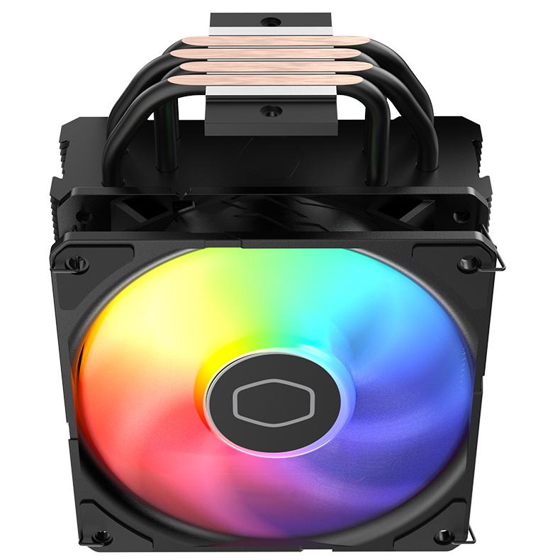 A large main feature product image of Cooler Master Hyper 212 Pro ARGB CPU Cooler (Black)