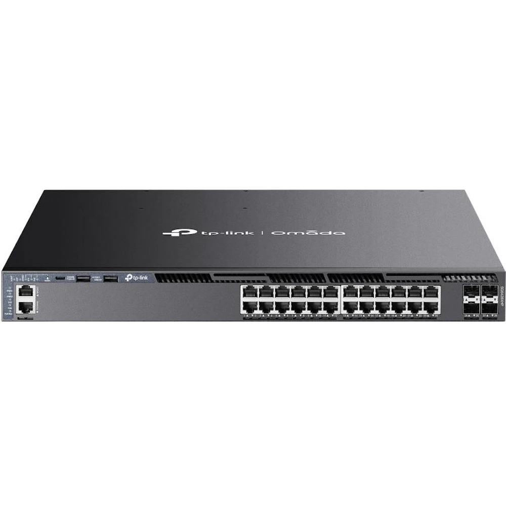 TP-Link Omada 24-Port Gigabit Stackable L3 Managed PoE+ Switch w/ 4x 10GbE Slots