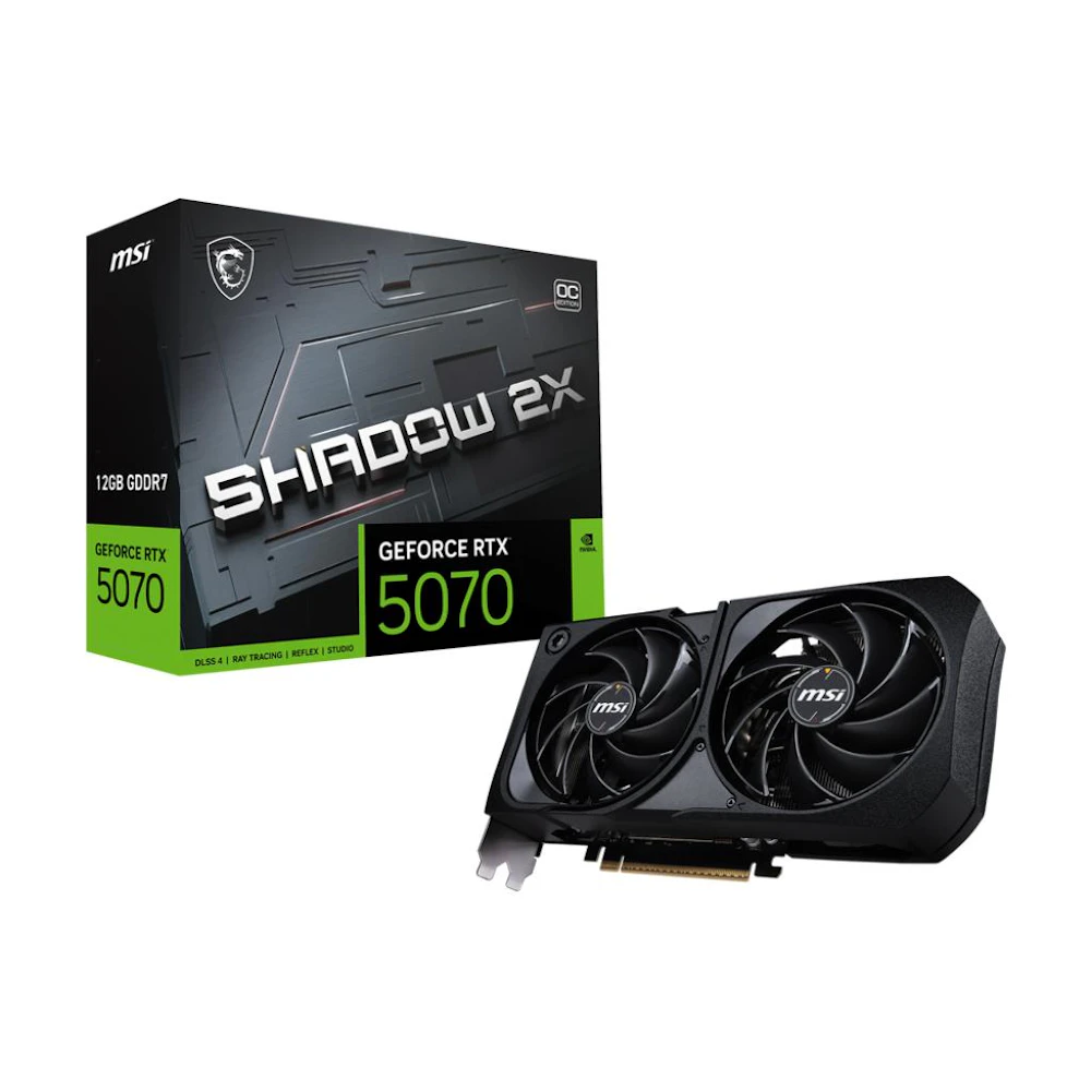 MSI GeForce RTX 5070 12GB GDDR7 SHADOW 2X OC