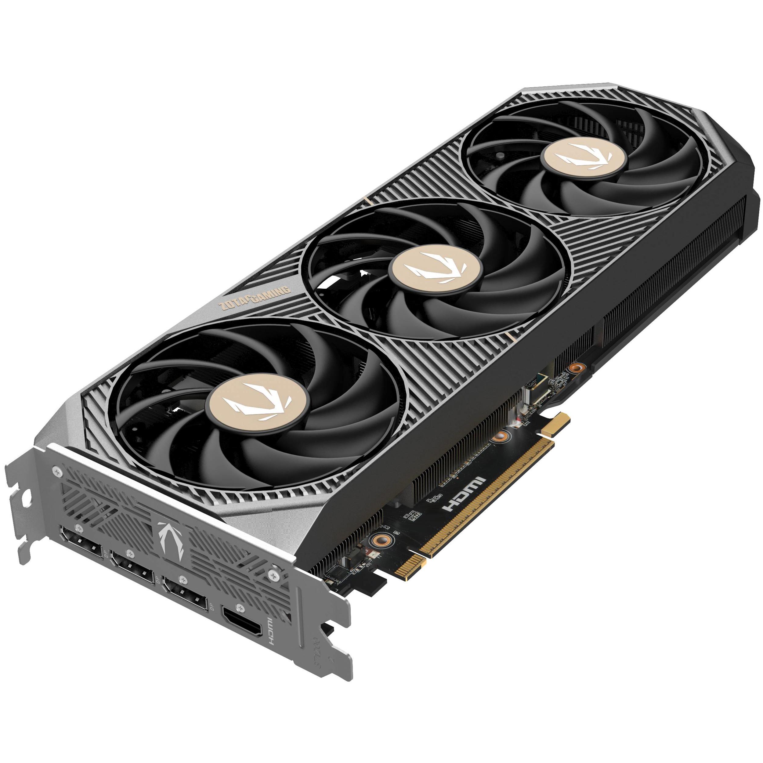 A large main feature product image of ZOTAC GAMING GeForce RTX 5070 SOLID OC 12GB GDDR7