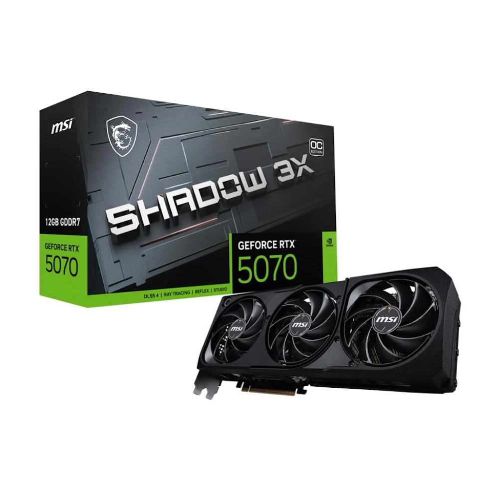 MSI GeForce RTX 5070 12GB GDDR7 SHADOW 3X OC
