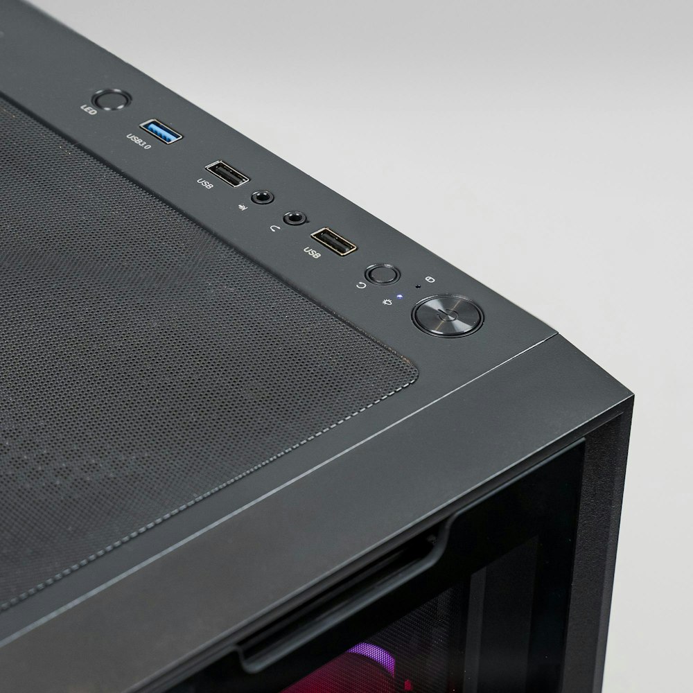 A large main feature product image of PLE Synergy RTX 4070 Prebuilt Ready To Go Gaming PC