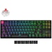 A product image of Keychron K8v2 - TKL QMK RGB Wireless Mechanical Keyboard - Black (Super Red Switch)