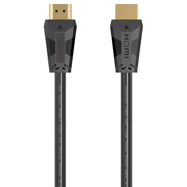 A large main feature product image of Cruxtec HDMI 2.0 Cable 4K with Ethernet - 3m