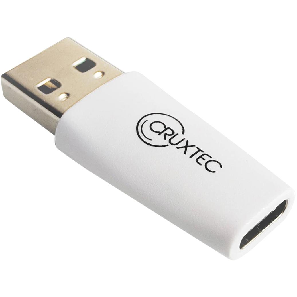A large main feature product image of Cruxtec USB 3.0 USB-A (Male) to USB-C (Female) Adapter