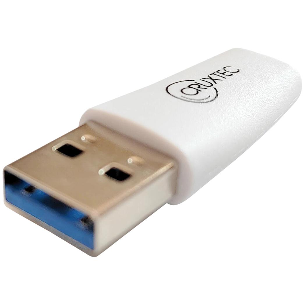 A large main feature product image of Cruxtec USB 3.0 USB-A (Male) to USB-C (Female) Adapter