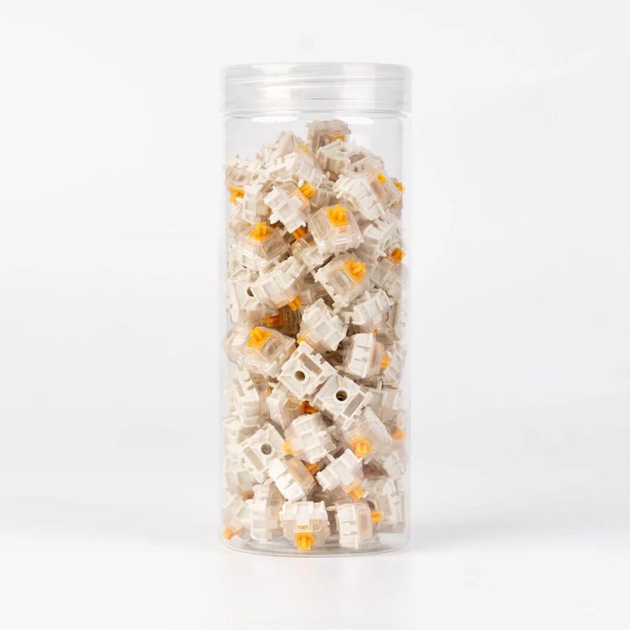 A large main feature product image of Gateron Dawn - 50g Linear Double-Rail Magnetic Switch Set (110pcs)