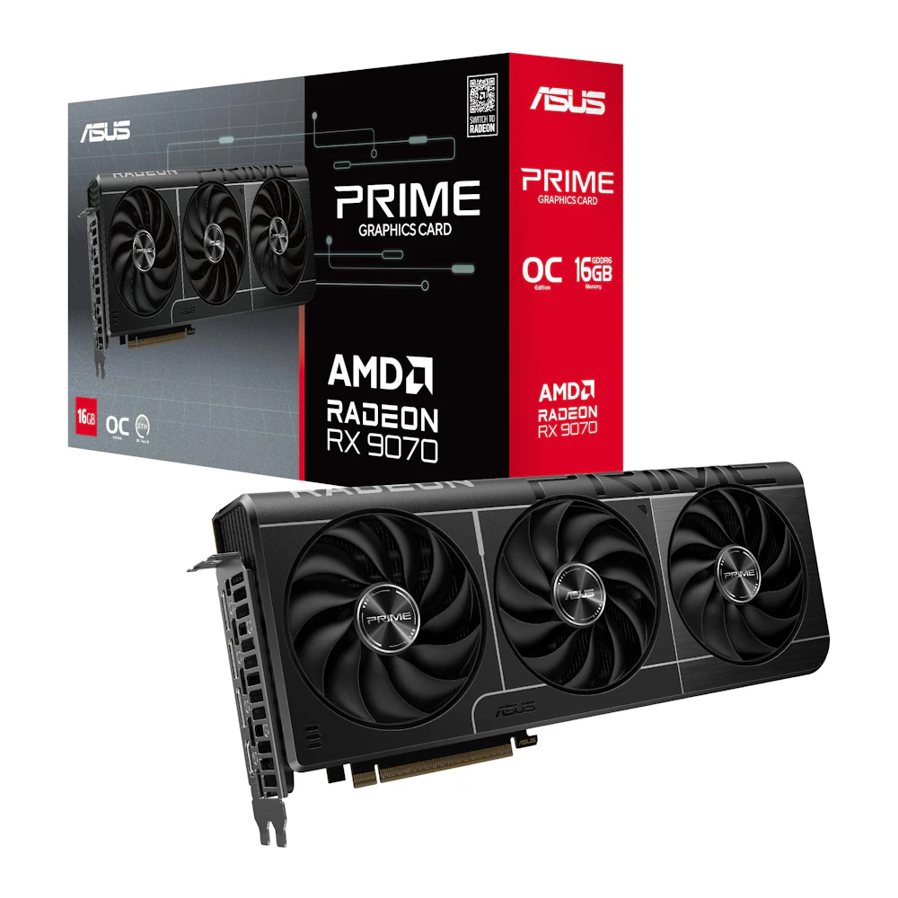 ASUS Radeon RX 9070 Prime OC 16GB GDDR6