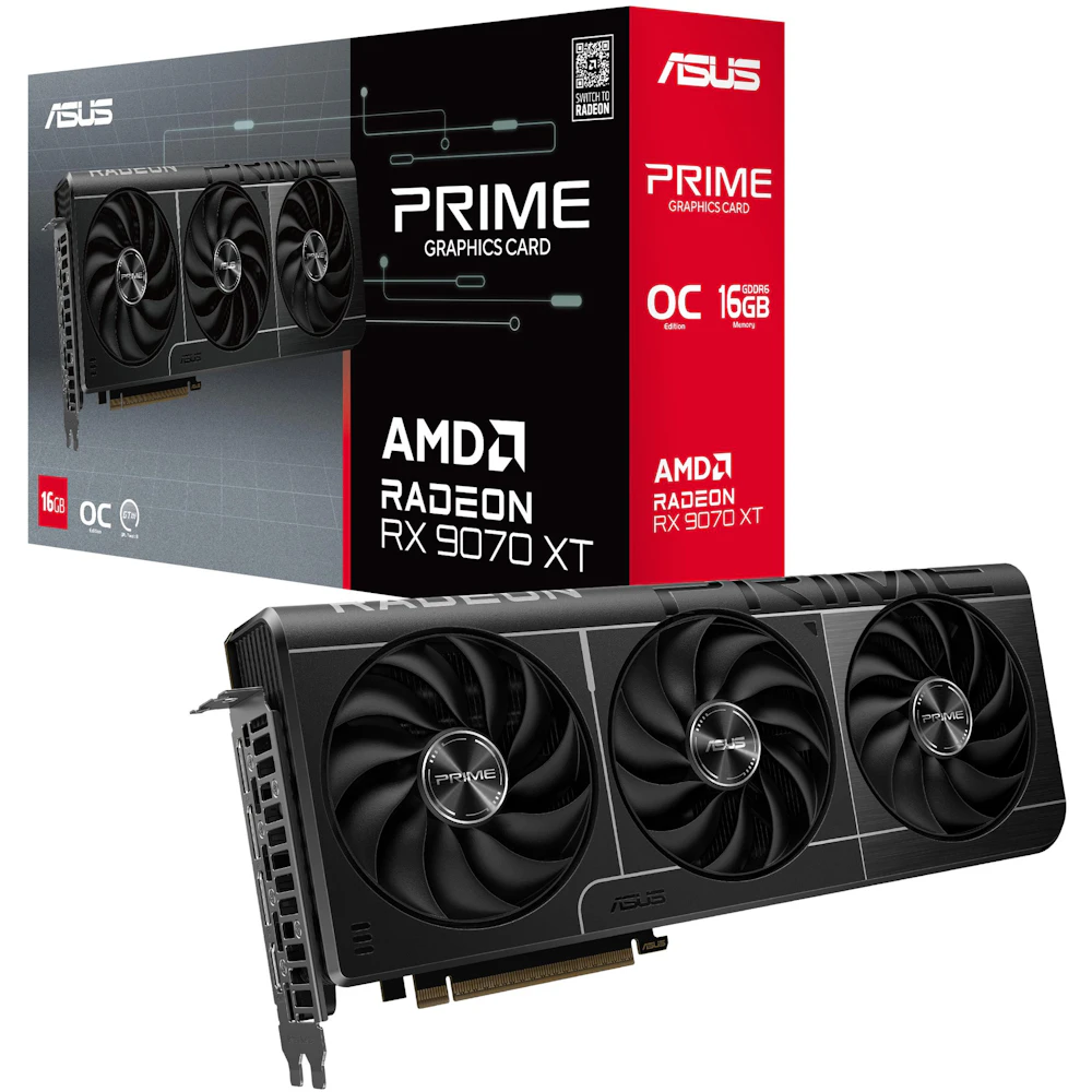 ASUS Radeon RX 9070 XT Prime OC 16GB GDDR6