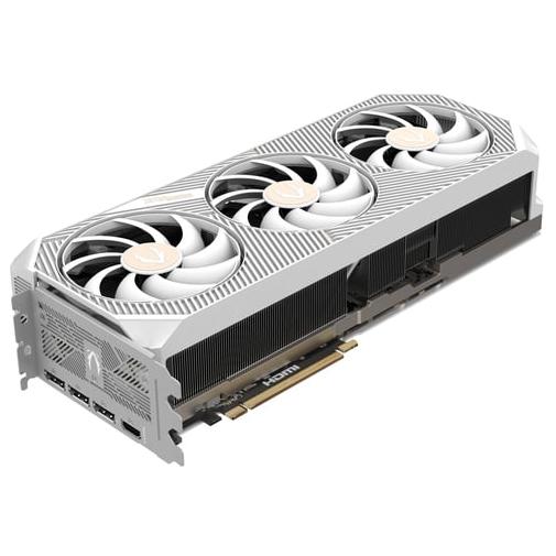 A large main feature product image of ZOTAC Gaming GeForce RTX 5080 Solid OC 16GB GDDR7 - White