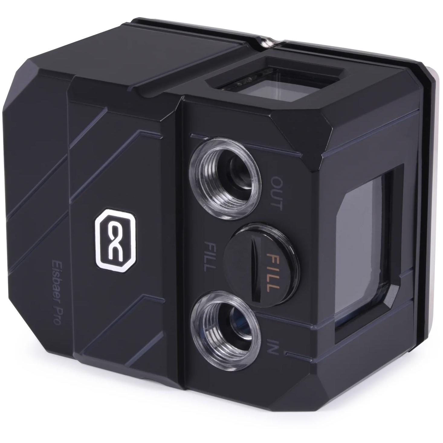 A large main feature product image of Alphacool Eisbaer Pro Aurora Solo ARGB CPU Pump/Block Combo