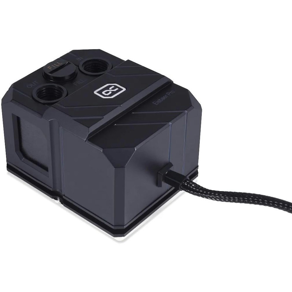 A large main feature product image of Alphacool Eisbaer Pro ES Solo CPU Pump/Block Combo